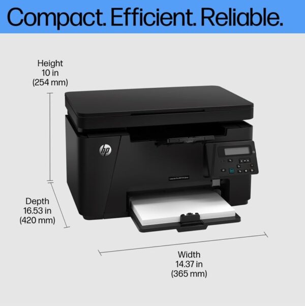 HP Laserjet Pro M126nw All-in-One B&W Monochrome Printer for Home: Print, Copy, & Scan, Compact, Easy Mobile Printing, Black - Image 2