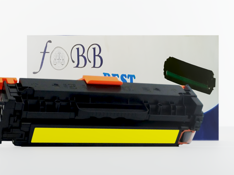 FOBB 542A Yellow Toner Cartridge for HP CM1312, CP1210, CP1215, CP1510, CP1515n, CP1518ni Printers